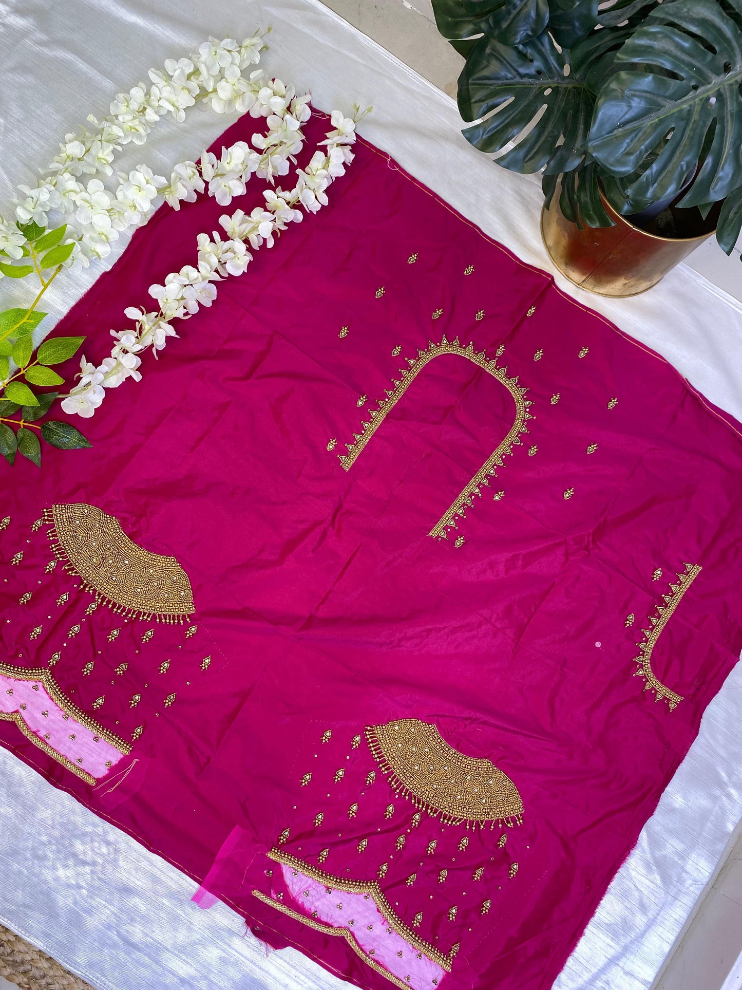 Pink Hand Work Blouse