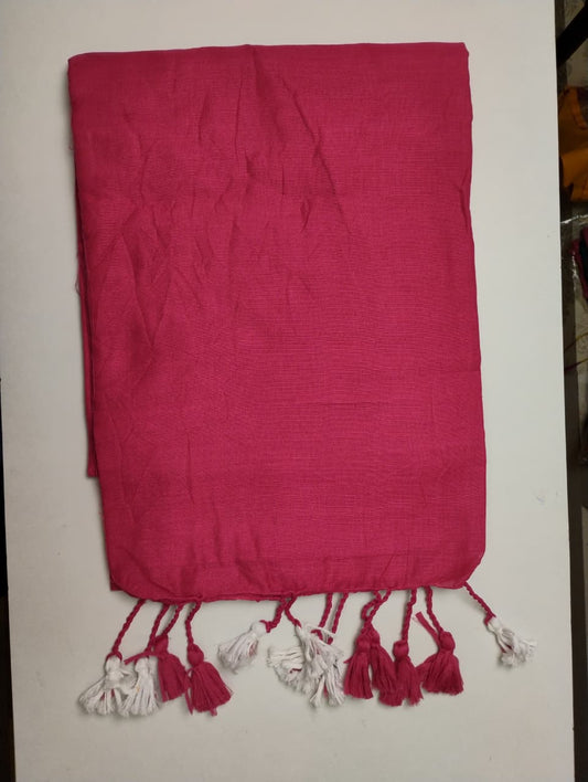 Light Pink Khadi Cotton Saree