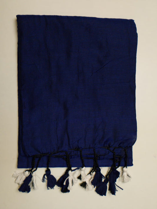 DarkBlue Khadi Cotton Saree
