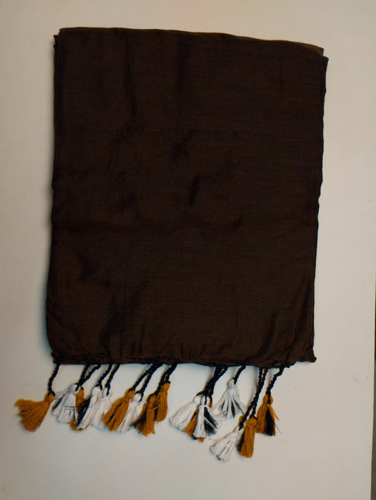 Brown Khadi Cotton Saree