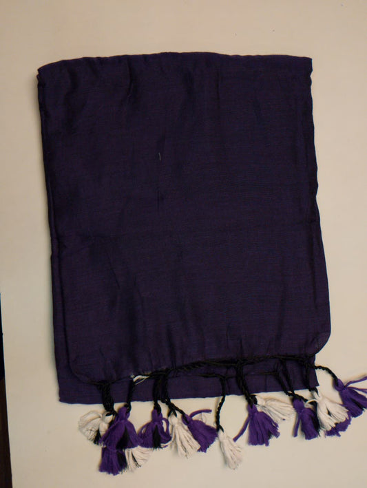 Violet Khadi Cotton Saree