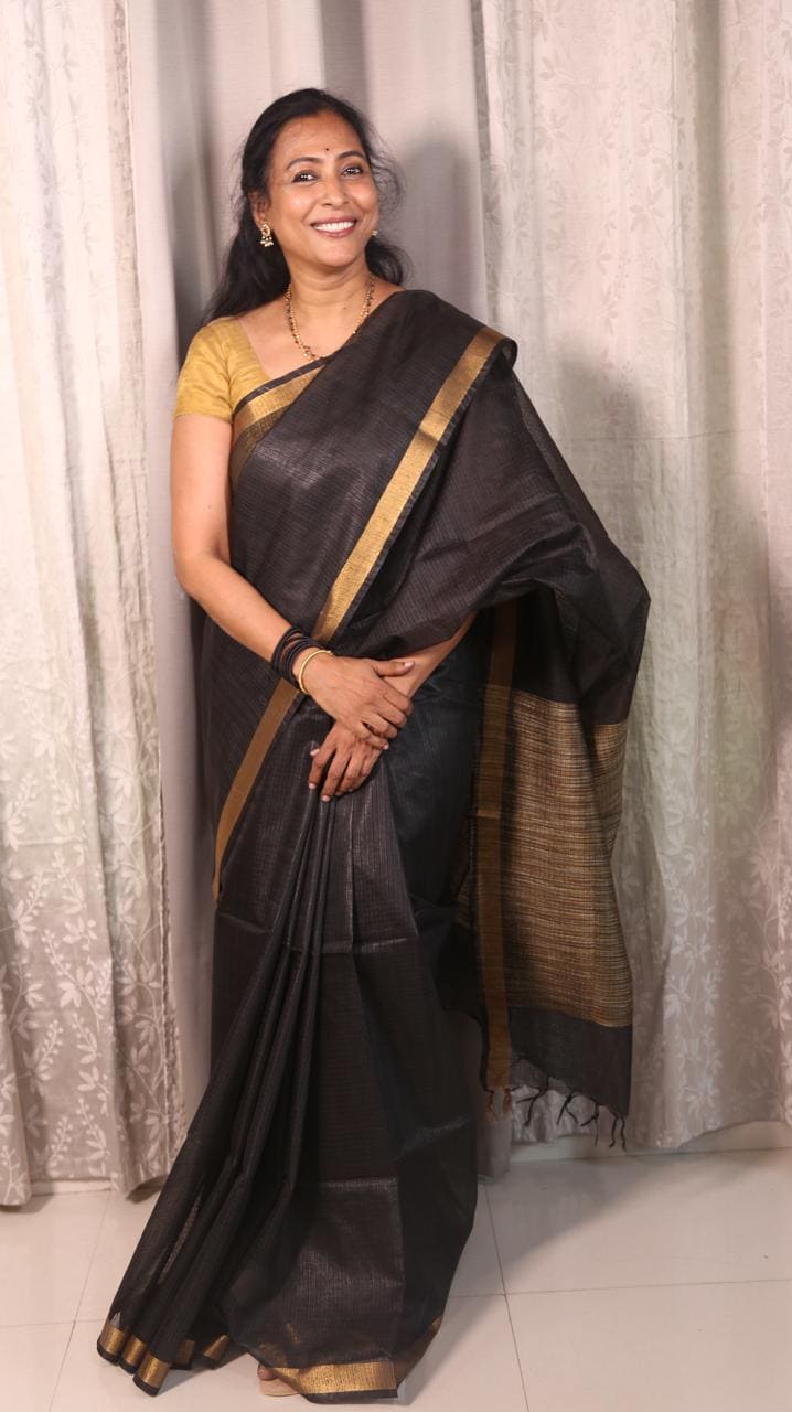 Black Kota Cotton Sarees