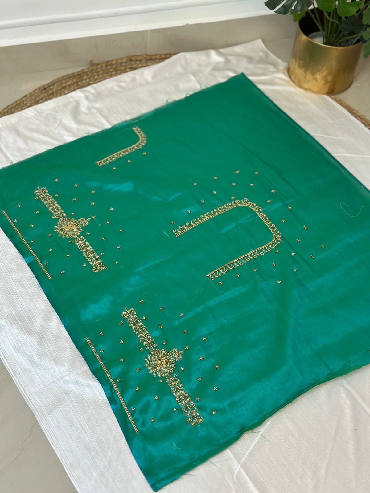 Green Hand Work Blouse