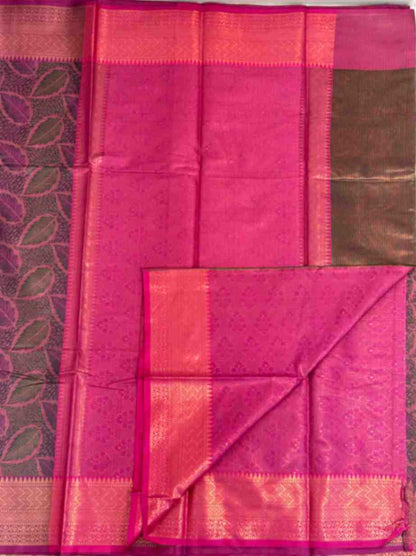 Purple Pink Tissue Saree